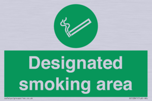 Designated smoking area